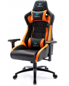 Крісло ігрове Aula F1031 Gaming Chair Чорне Помаранчеве (Black Orange)