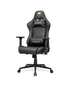 Крісло ігрове Cougar Armor One V2 Чорне Золоте (Gold)
