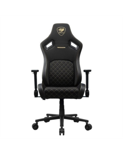 Крісло ігрове Cougar Defensor Чорне Золоте (Gold F)