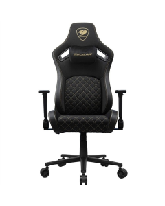 Крісло ігрове Cougar Defensor Чорне Золоте (Gold F)