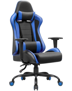 Крісло ігрове FrimeCom Hakim Чорне Синє (Black Blue)