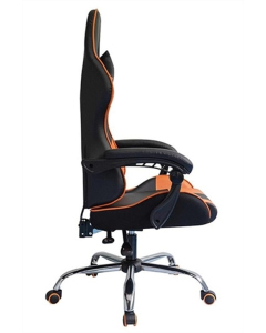 Крісло ігрове FrimeCom Nina Чорне Помаранчеве (Black Orange)