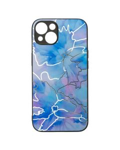 Чохол накладка для iPhone 13 BOTER Stone 04 Рожева Блакитна (Pink Blue)