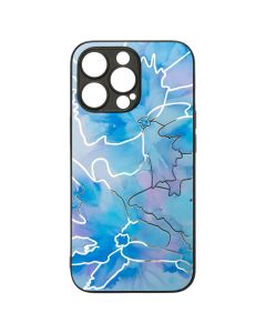Чохол накладка для iPhone 13 Pro BOTER Stone 04 Рожева Блакитна (Pink Blue)
