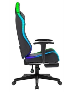 Кресло игровое Defender (64334) Watcher подсветка ПУ Черное (Black)