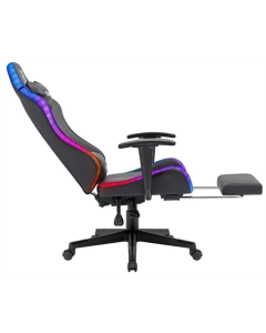 Кресло игровое Defender (64334) Watcher подсветка ПУ Черное (Black)