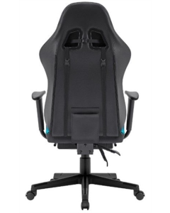 Крісло ігрове Defender (64334) Watcher підсвічування ПУ Чорне (Black)