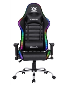 Крісло ігрове Defender (64355) Ultimate ПУ 60мм Чорне (Black)