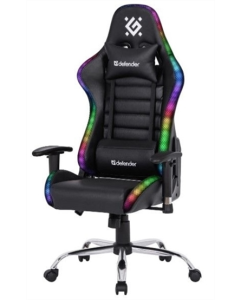 Крісло ігрове Defender (64355) Ultimate ПУ 60мм Чорне (Black)
