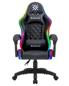 Крісло ігрове Defender (64559) Energy RGB класс 4 PU Чорне (Black)