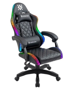 Крісло ігрове Defender (64559) Energy RGB класс 4 PU Чорне (Black)