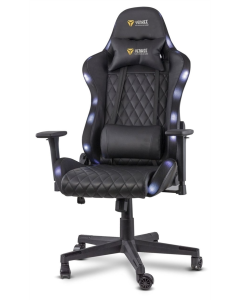 Игровое кресло YENKEE YGC 300RGB STARDUST Gaming chair с подсветкой Черное (Black)