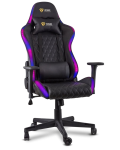 Игровое кресло YENKEE YGC 300RGB STARDUST Gaming chair с подсветкой Черное (Black)