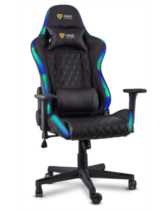 Крісло ігрове YENKEE YGC 300RGB STARDUST Gaming chair з підсвіткою Чорне (Black)