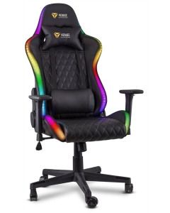 Крісло ігрове YENKEE YGC 300RGB STARDUST Gaming chair з підсвіткою Чорне (Black)