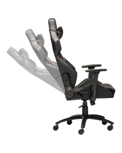 Крісло ігрове YENKEE YGC 110RD GHOST gaming chair Чорне (Black)