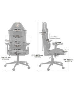 Крісло ігрове Cougar Explore Royal F Чорне (Black)