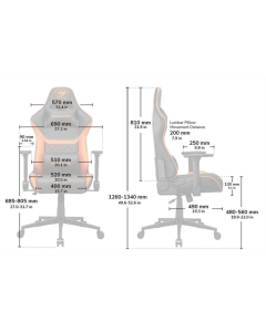 Крісло ігрове Cougar Armor One V2 F Чорне (Black)