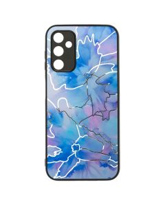 Чохол накладка для Samsung A14 BOTER Stone 04 Рожева Блакитна (Pink Blue)