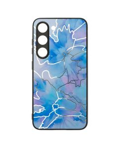 Чохол накладка для Samsung S23 BOTER Stone 04 Рожева Блакитна (Pink Blue)
