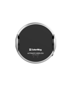 Автодержатель ColorWay AutoSense с беспроводной зарядкой для автомобиля 2 черный (Black)