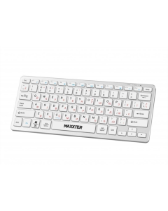 Беспроводная клавиатура Maxxter KBW-C01S-UA Серебристая (Silver)