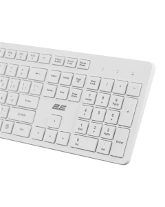 Клавіатура бездротова 2E KS260 WL EN/UKR (2E-KS260W8) БІла (White)