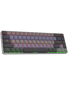 Клавіатура бездротова GamePro MK122R Red Swich Low Profile Сіра (Dark Grey)