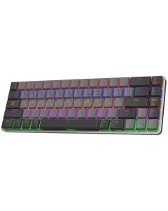Клавіатура бездротова GamePro MK122R Red Swich Low Profile Сіра (Dark Grey)