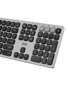 Клавіатура бездротова 2E KS270 Сіра (Grey Black)