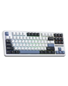 Клавіатура бездротова Aula F87 Gasket Greywood V3 Switch Біла (White)