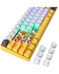 Клавіатура бездротова Motospeed BK67 Longhua Жовта (Blue Yellow)