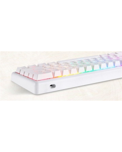 Клавіатура бездротова Motospeed SK66 Gateron Red Hot Swap Біла (White Red)