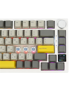 Клавіатура бездротова Epomaker AK820 Pro 75% Flying Fish Switch Hot-Swap БІла (White)