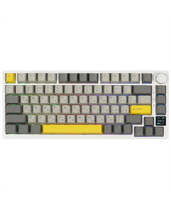 Клавіатура бездротова Epomaker AK820 Pro 75% Flying Fish Switch Hot-Swap БІла (White)