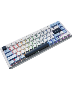 Беспроводная клавиатура Ajazz AK680 Max (8+8K) с магнитным переключателем, белая (White)