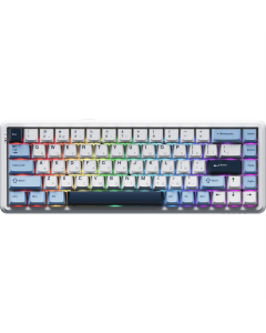 Клавіатура бездротова Ajazz AK680 Max (8+8K) Magnetic Switch Біла (White)