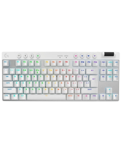 Клавіатура бездротова Logitech G PRO X TKL Lightspeed Tactil Біла (White)