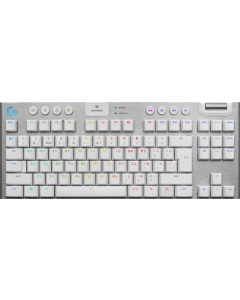 Клавіатура бездротова Logitech G915 Gaming TKL Tenkeyless Light Speed Біла (White)