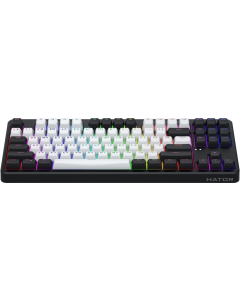 Клавіатура бездротова Hator Rockfall 3 Mecha TKL Чорна (Orange Black)