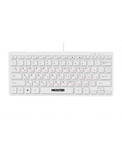 Клавіатура Maxxter KBM-C01W-UA Біла (White)