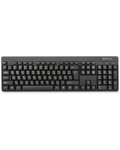 Клавіатура REAL-EL Standard 502 Ukr Чорна (Black)