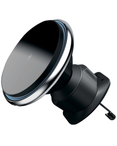 Автотримач Proove Magic Circle 15W з бездротовою зарядкою Срібний (Silver)
