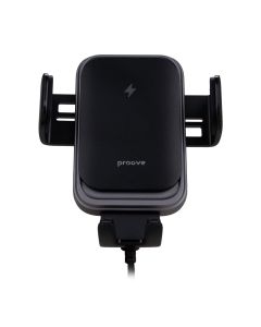 Автотримач Proove Nitro Charge 15W з бездротовою зарядкою Сірий (Dark Gray)