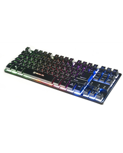 Клавіатура REAL-EL Gaming 8710 TKL Backlit Ukr Чорна (Black)