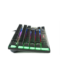 Клавіатура REAL-EL Gaming 8710 TKL Backlit Ukr Чорна (Black)