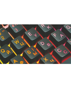 Клавіатура REAL-EL Gaming 8710 TKL Backlit Ukr Чорна (Black)