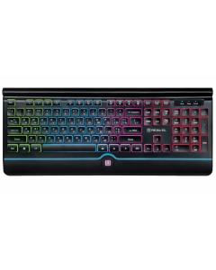 Клавиатура REAL-EL Comfort 8000 с подсветкой Укр Черная (Black)