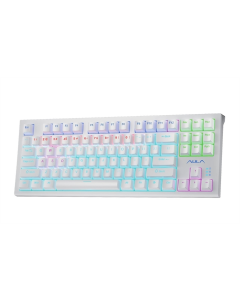 Клавіатура Aula F3032 KRGD Red Біла (White)