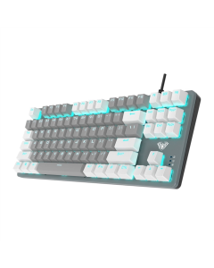 Клавіатура Aula Mechanical F3287 WhiteGrey Keycap KRGD Синя (Blue)
